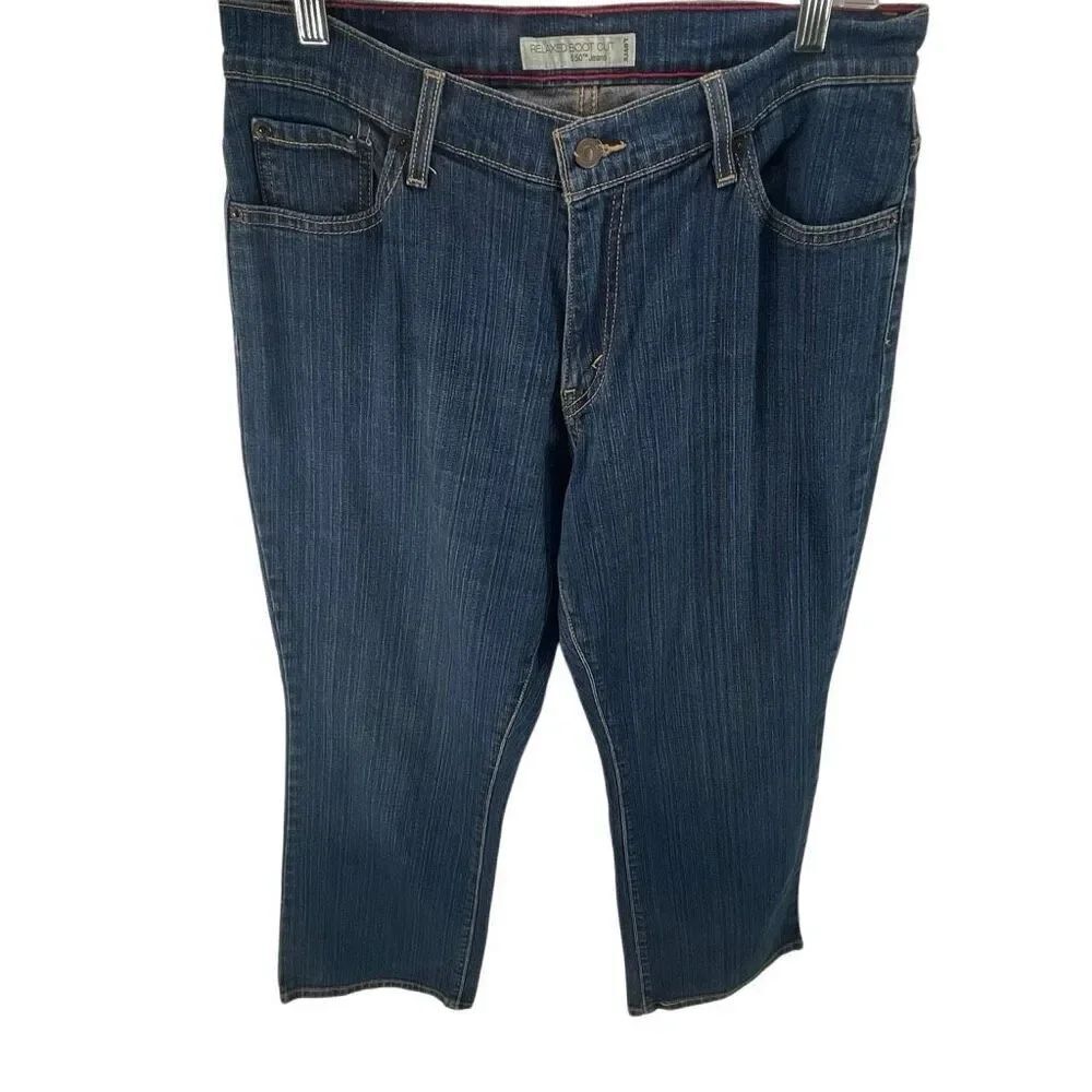 Levi's Women's 550 Relaxed Bootcut Denim Jeans Blue Size 10 Short